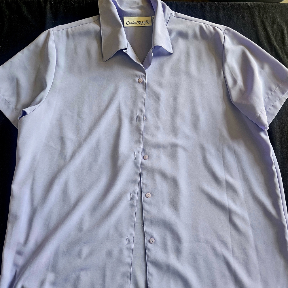 Claudia Richard Women's Light Blue Blouse